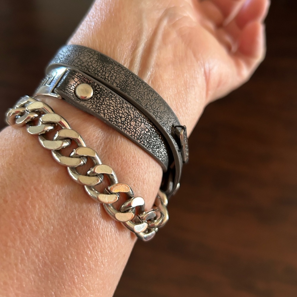 Silver and Black Lakegirl Bracelet wraps three times - Picture 10 of 14